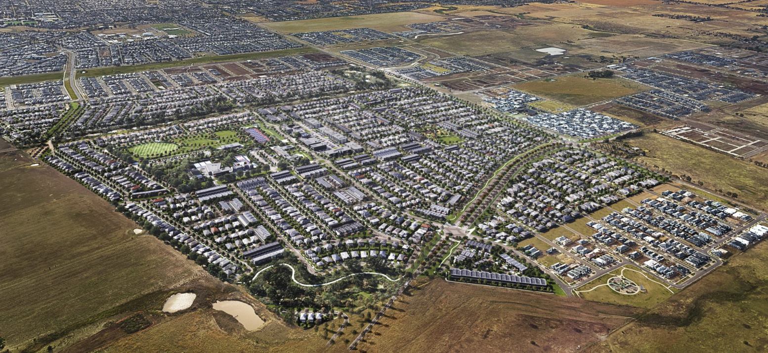 Fraser Rise masterplan aerial